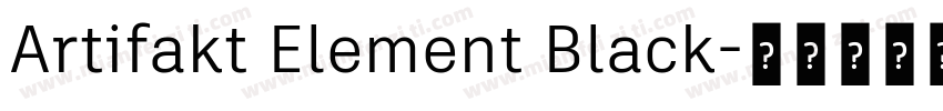 Artifakt Element Black字体转换